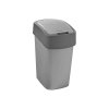 Kosz na śmieci 9L Flip Bin srebrny/grafit